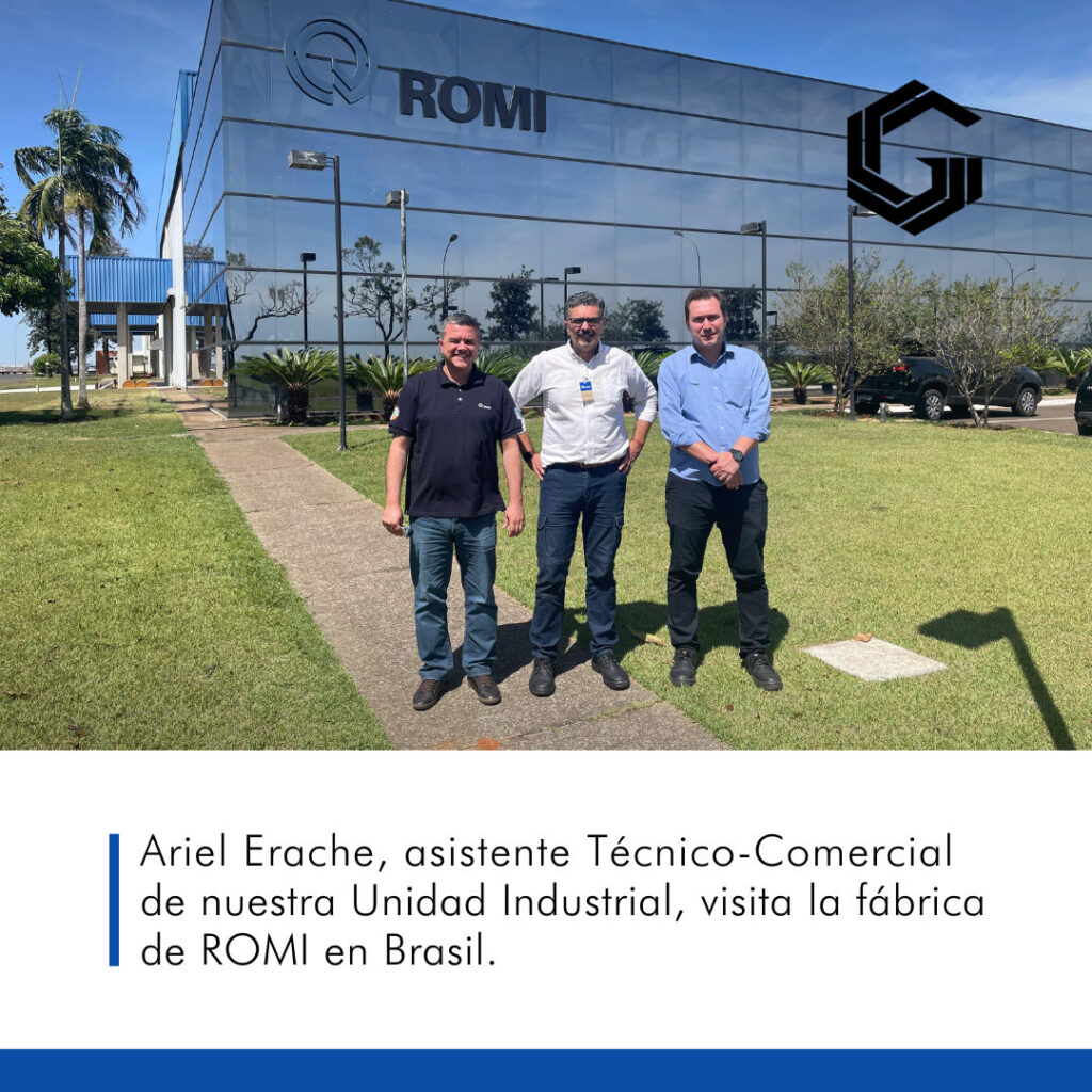 Bromberg visita la planta fabril de ROMI en Brasil.